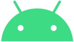 Dekoratives Bild: grünes Android Männchen bzw. Logo