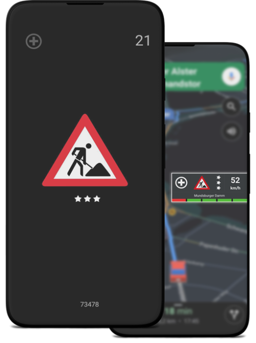 Die App für Blitzer, Unfälle, Stauenden & Baustellen