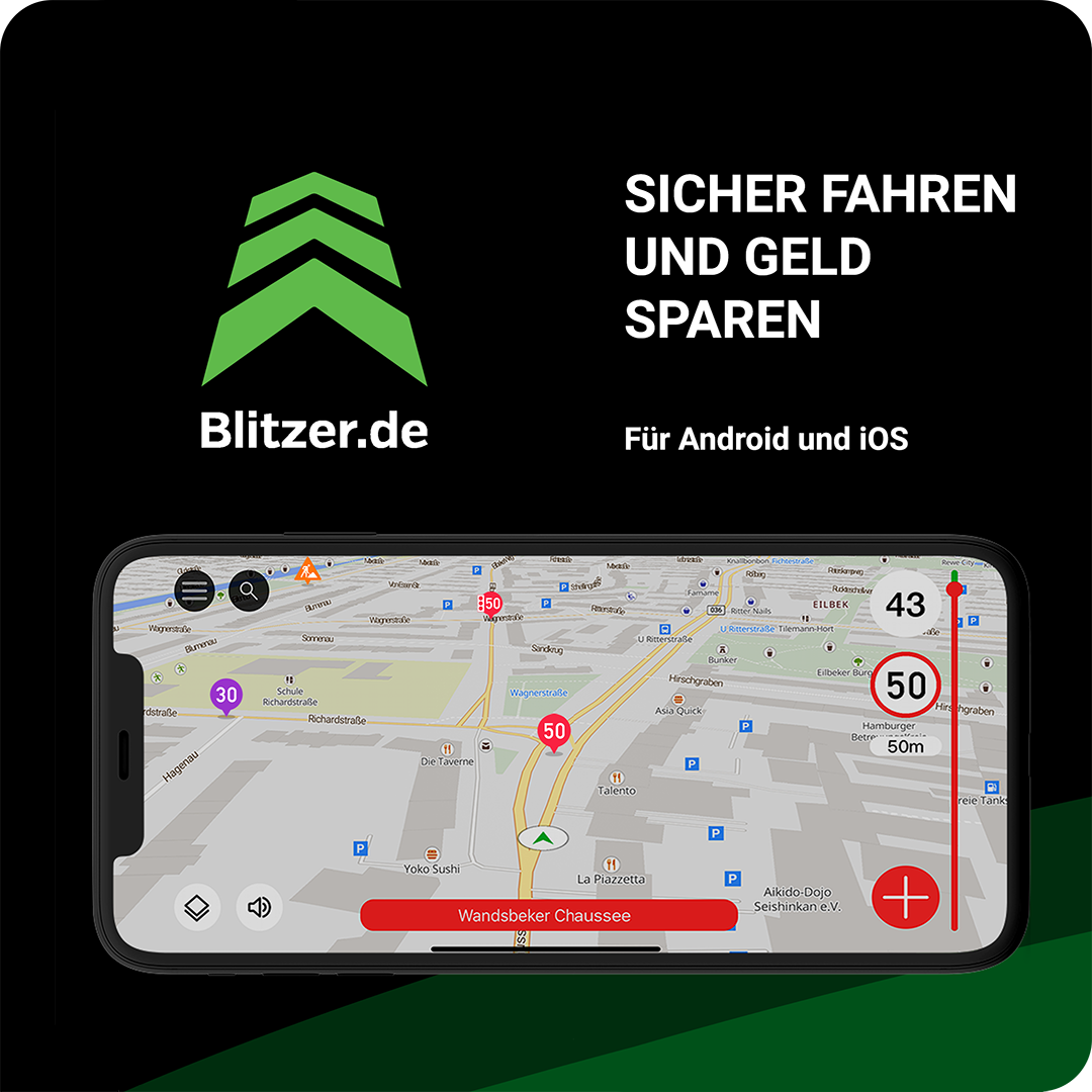 Die App für Blitzer, Unfälle, Stauenden & Baustellen