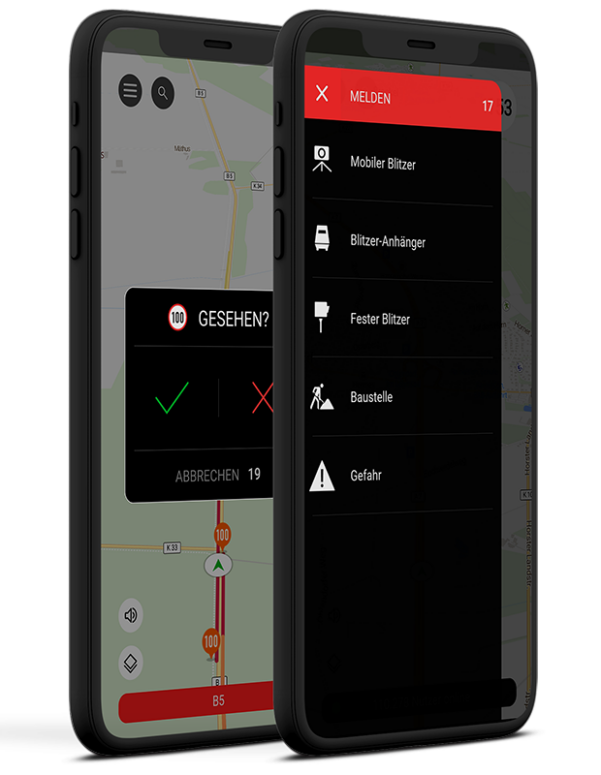 Die App für Blitzer, Unfälle, Stauenden & Baustellen
